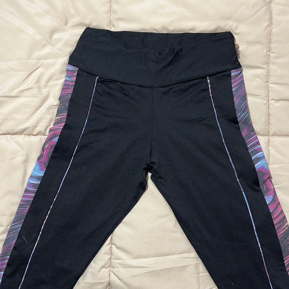 LEGGINGS BLACK SIDE DETAILS - Picture 2 of 4